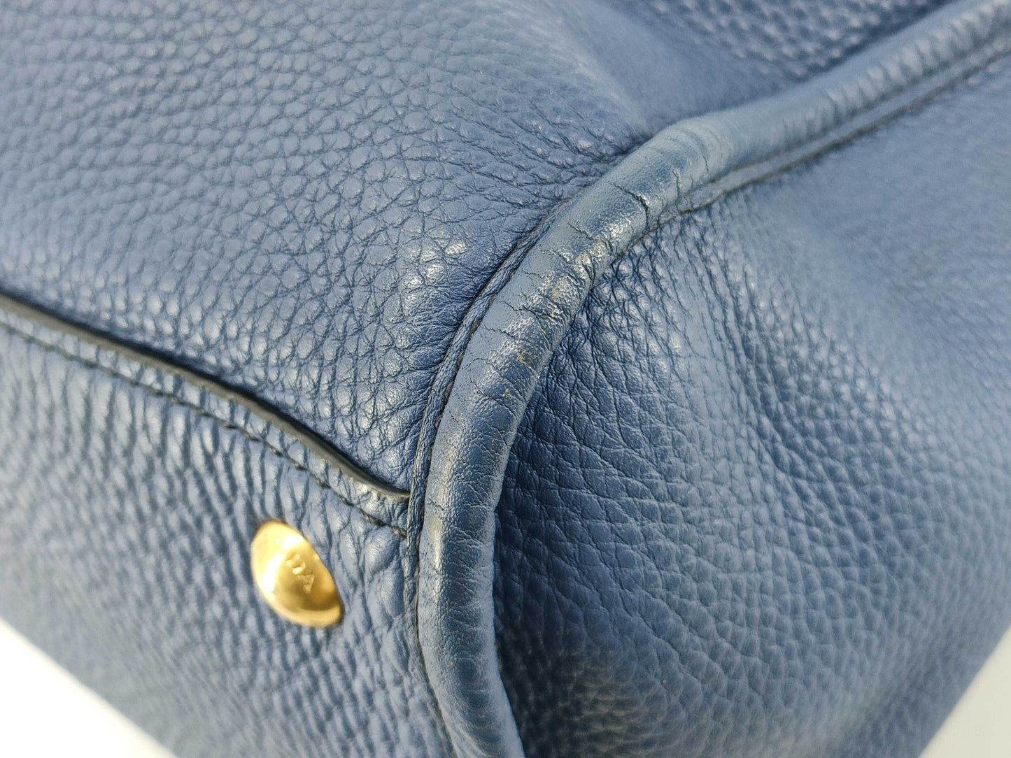 PRADA PRADA BL0805 Handbag Blue Handbag