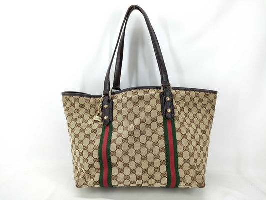 GUCCI GG Canvas Sherry Tote Bag