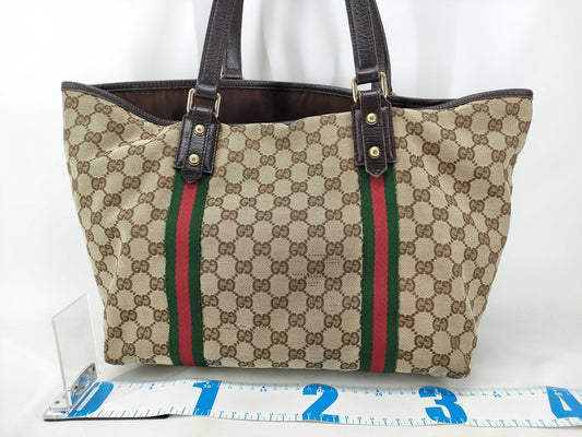 GUCCI GG Canvas Sherry Tote Bag