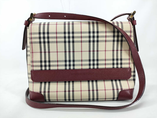 BURBERRY Nova Check Shoulder Bag