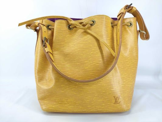 LOUIS VUITTON Epi Leather Petit Noe M44109 AR0935 Epi Leather Tassili Yellow Shoulder Bag
