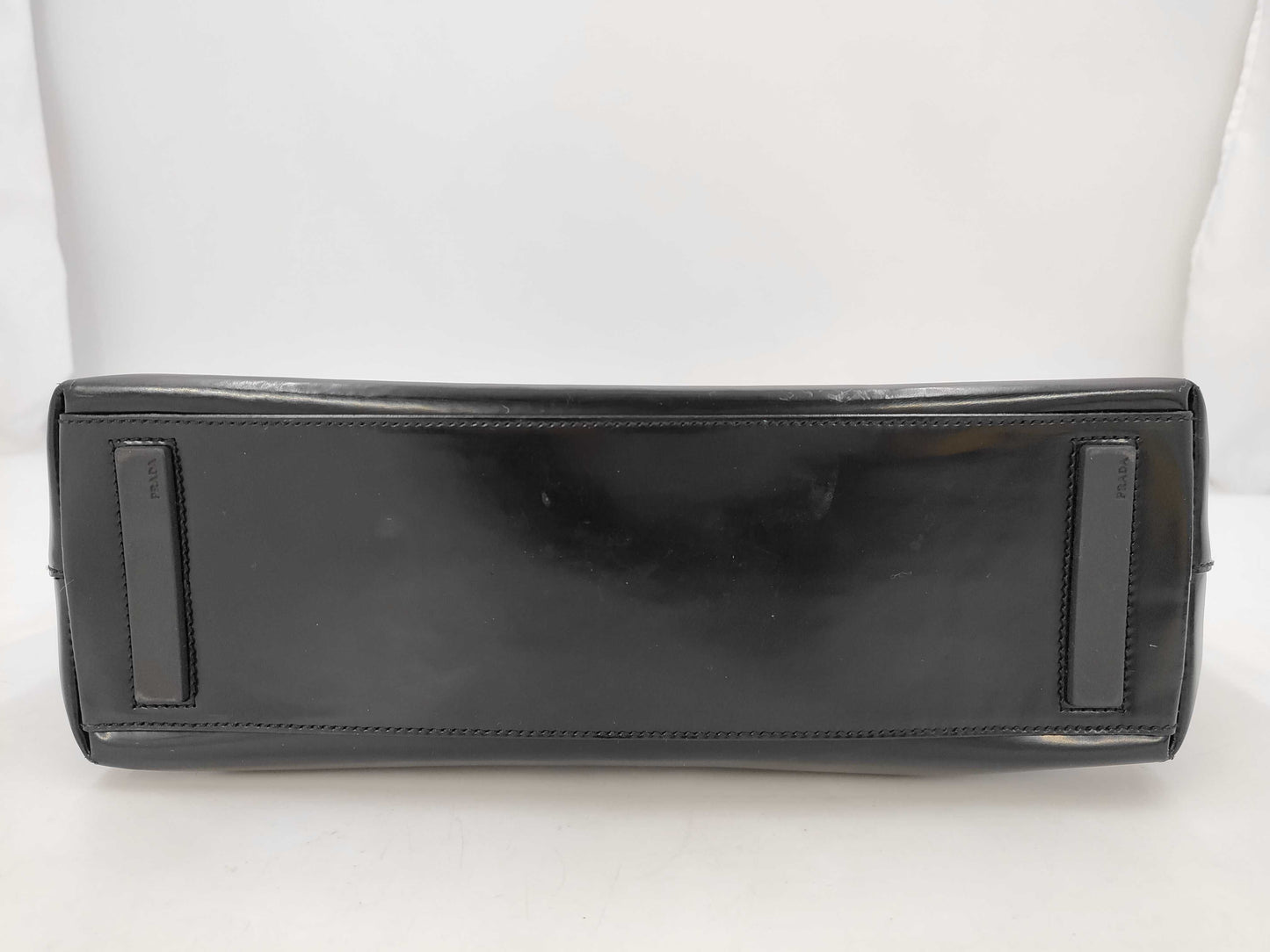 PRADA PRADA Patten Leather Tote Bag in Black 