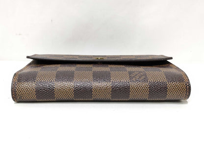LOUIS VUITTON Damier LOUIS VUITTON LV Damier Porte Tresor Etui Papier N61202 Wallet