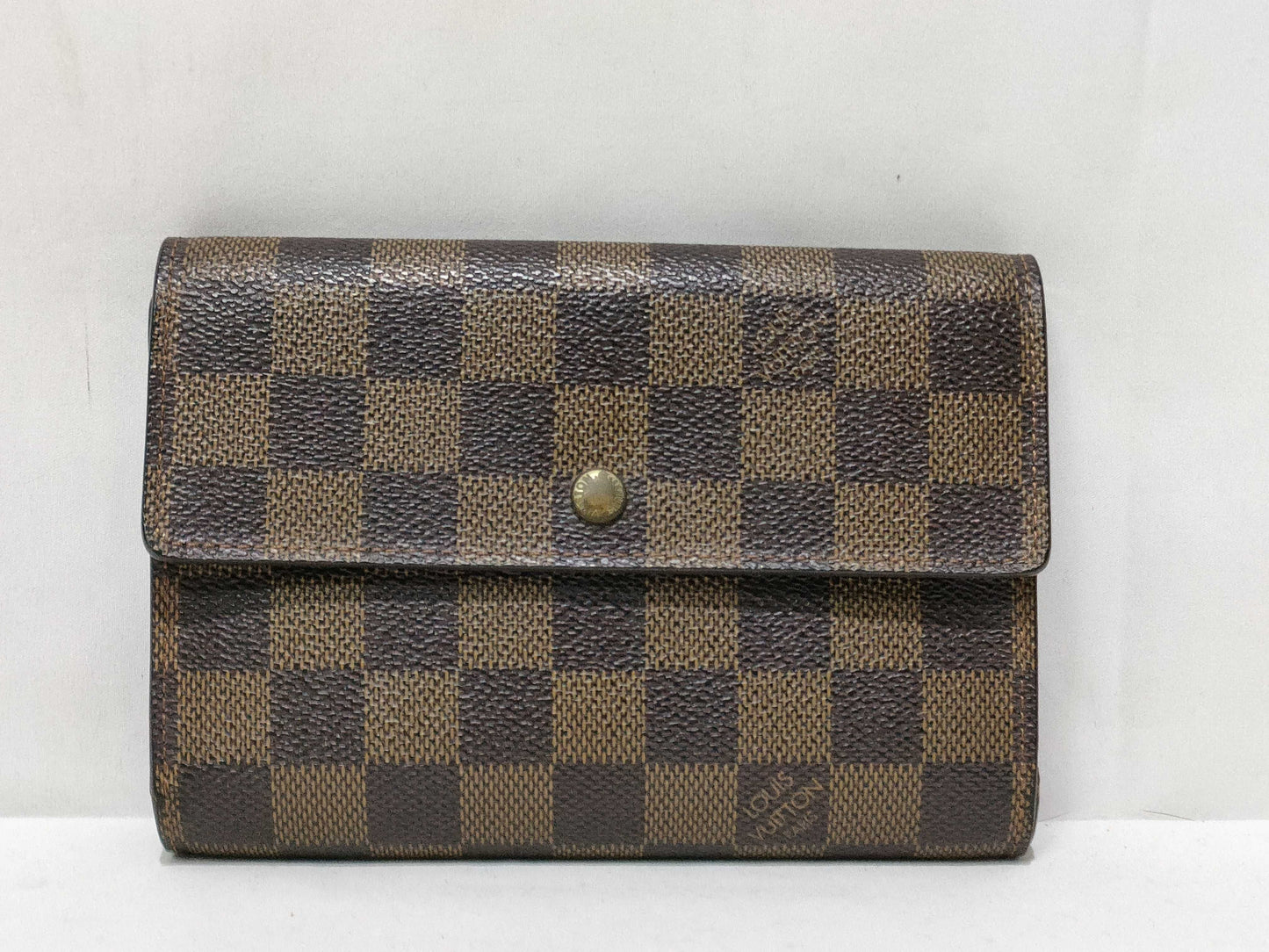 LOUIS VUITTON Damier LOUIS VUITTON LV Damier Porte Tresor Etui Papier N61202 Wallet