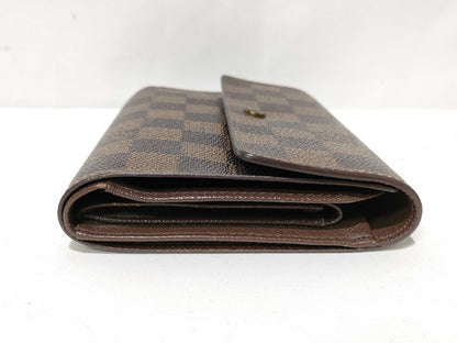 LOUIS VUITTON Damier LOUIS VUITTON LV Damier Porte Tresor Etui Papier N61202 Wallet