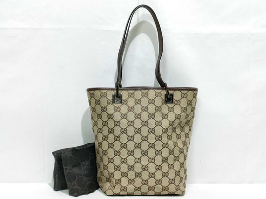 GUCCI GG Canvas Tote Bag 