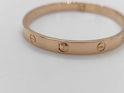 Cartier Love Bracelet Classic Model #19 PG Au750 34.5g Bracelet/Bangle 