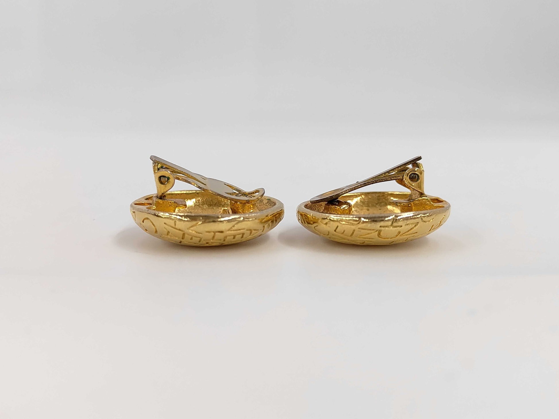 CHANEL CHANEL Logo Earrings Gold Earrings