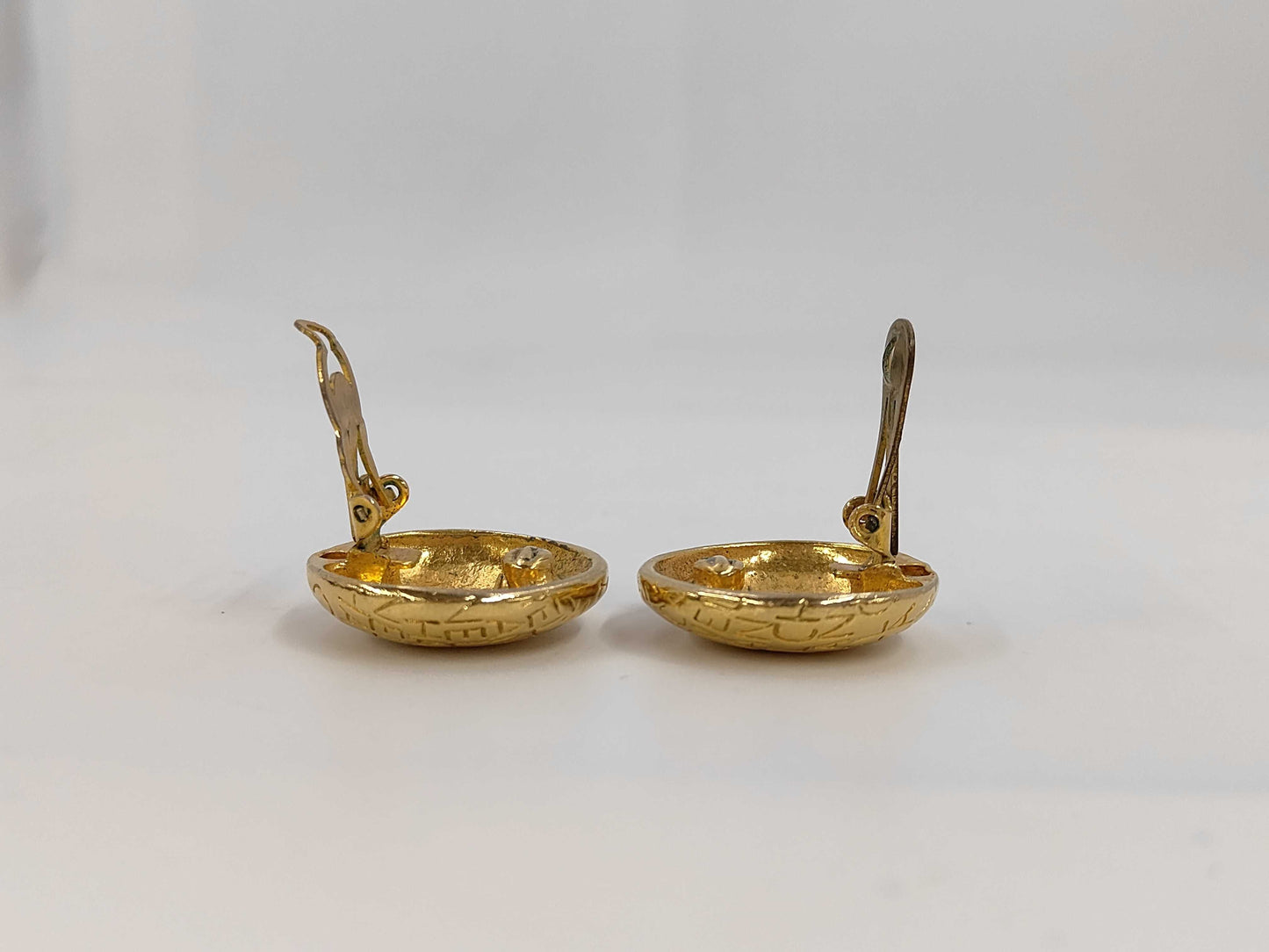 CHANEL CHANEL Logo Earrings Gold Earrings