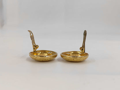 CHANEL CHANEL Logo Earrings Gold Earrings
