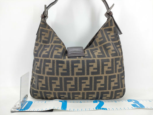 FENDI Zucca Baguette Mamma Bucket Zucca Canvas Handbag