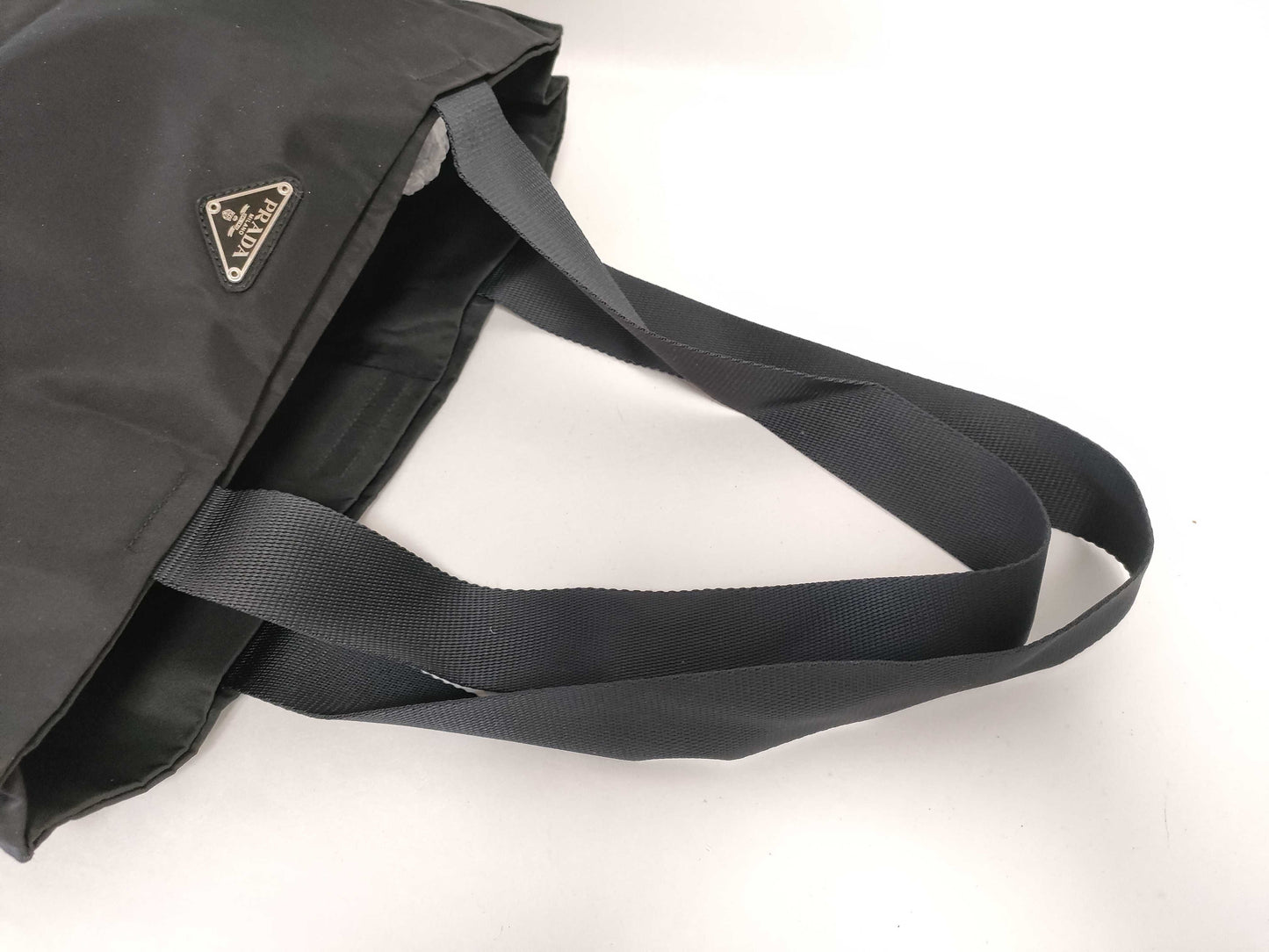 PRADA nylon PRADA Prada tote bag with LAMPO engraving