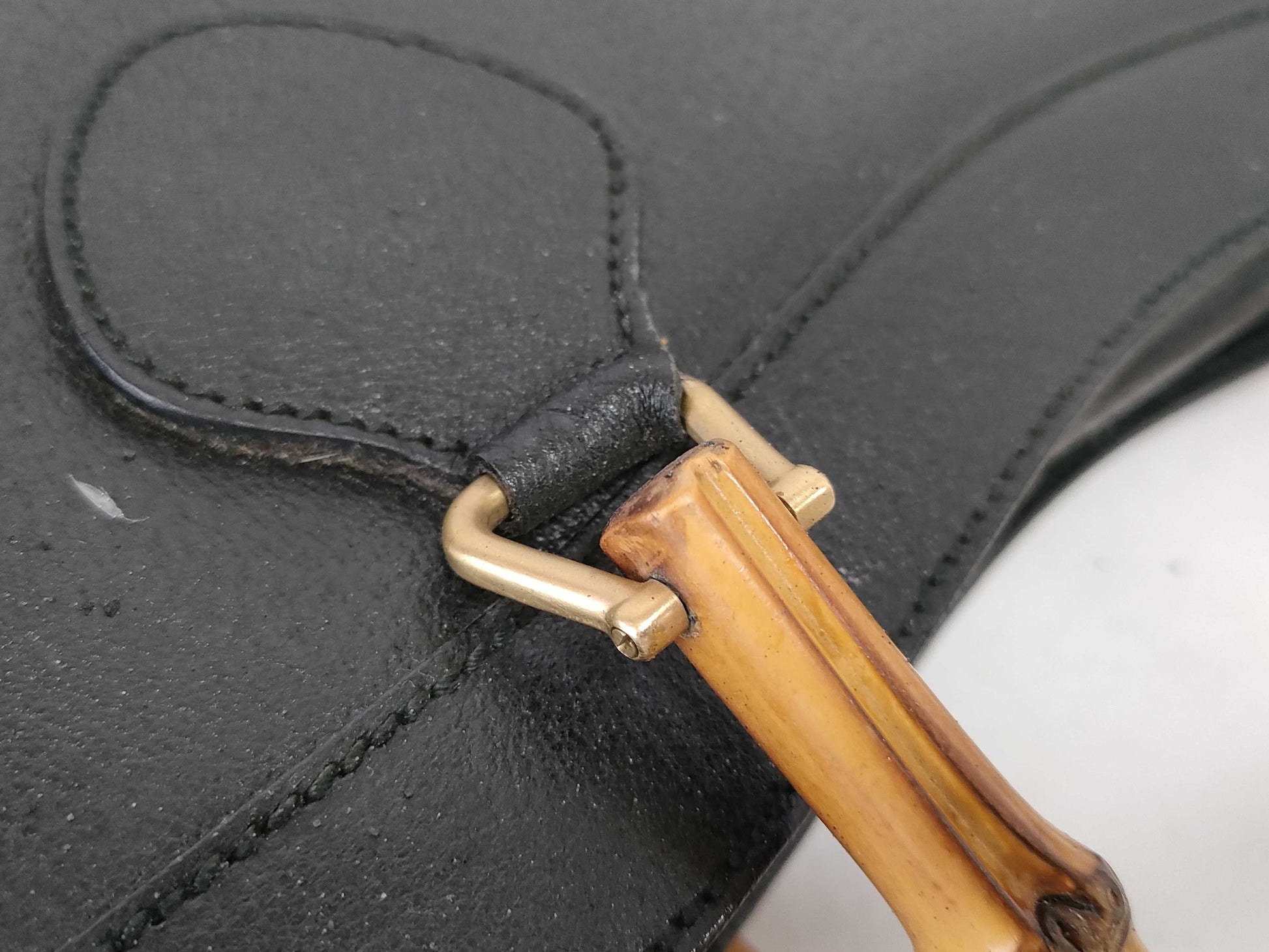 GUCCI Bamboo Tote Bag Handbag