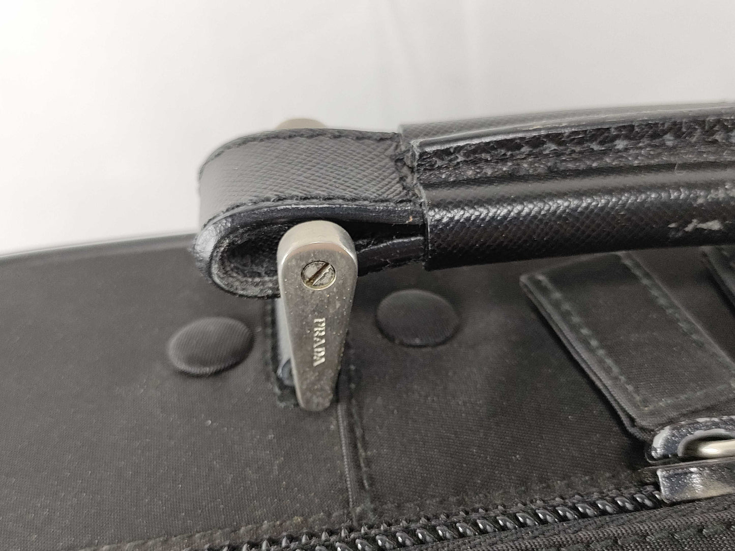 PRADA Nylon PRADA Prada 2-way Business Bag Shoulder Bag Handbag Briefcase Document Bag Triangle Logo Tessuto Nylon Black Business Bag