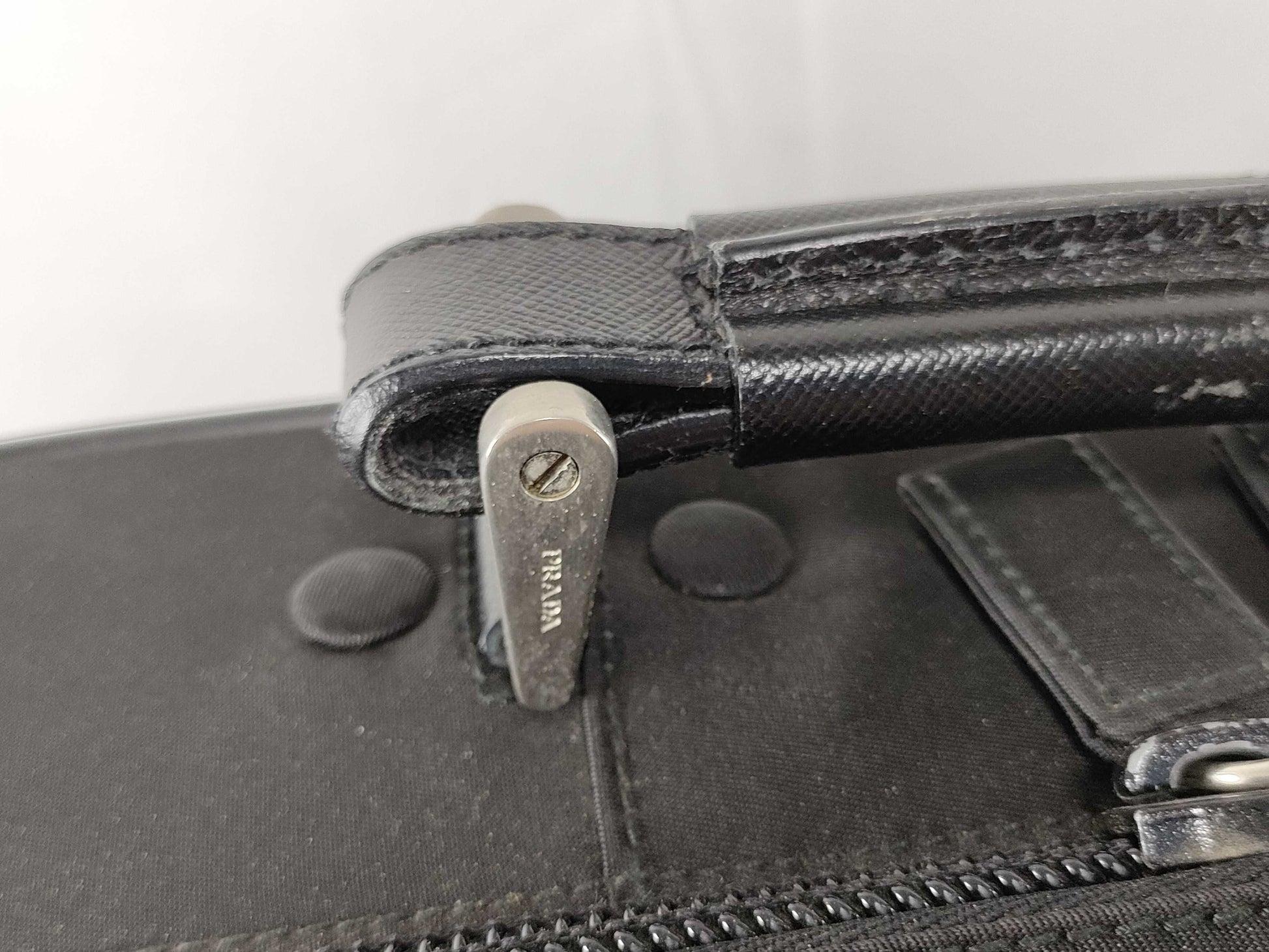 PRADA Nylon PRADA Prada 2-way Business Bag Shoulder Bag Handbag Briefcase Document Bag Triangle Logo Tessuto Nylon Black Business Bag