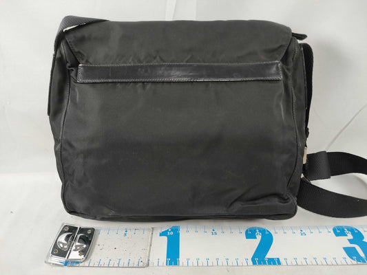 PRADA PRADA Prada Shoulder Bag with Triangle Logo, Black