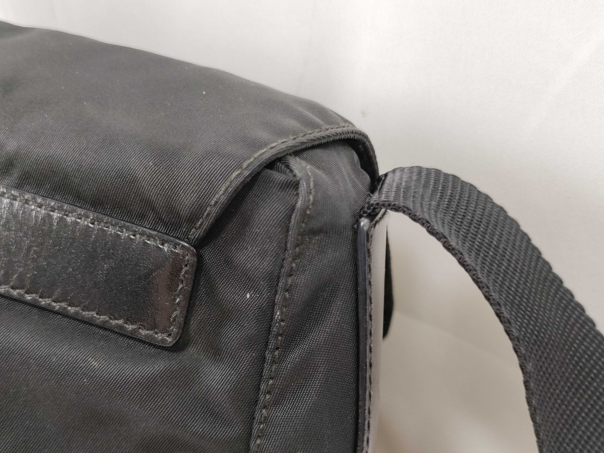 PRADA PRADA Prada Shoulder Bag with Triangle Logo, Black