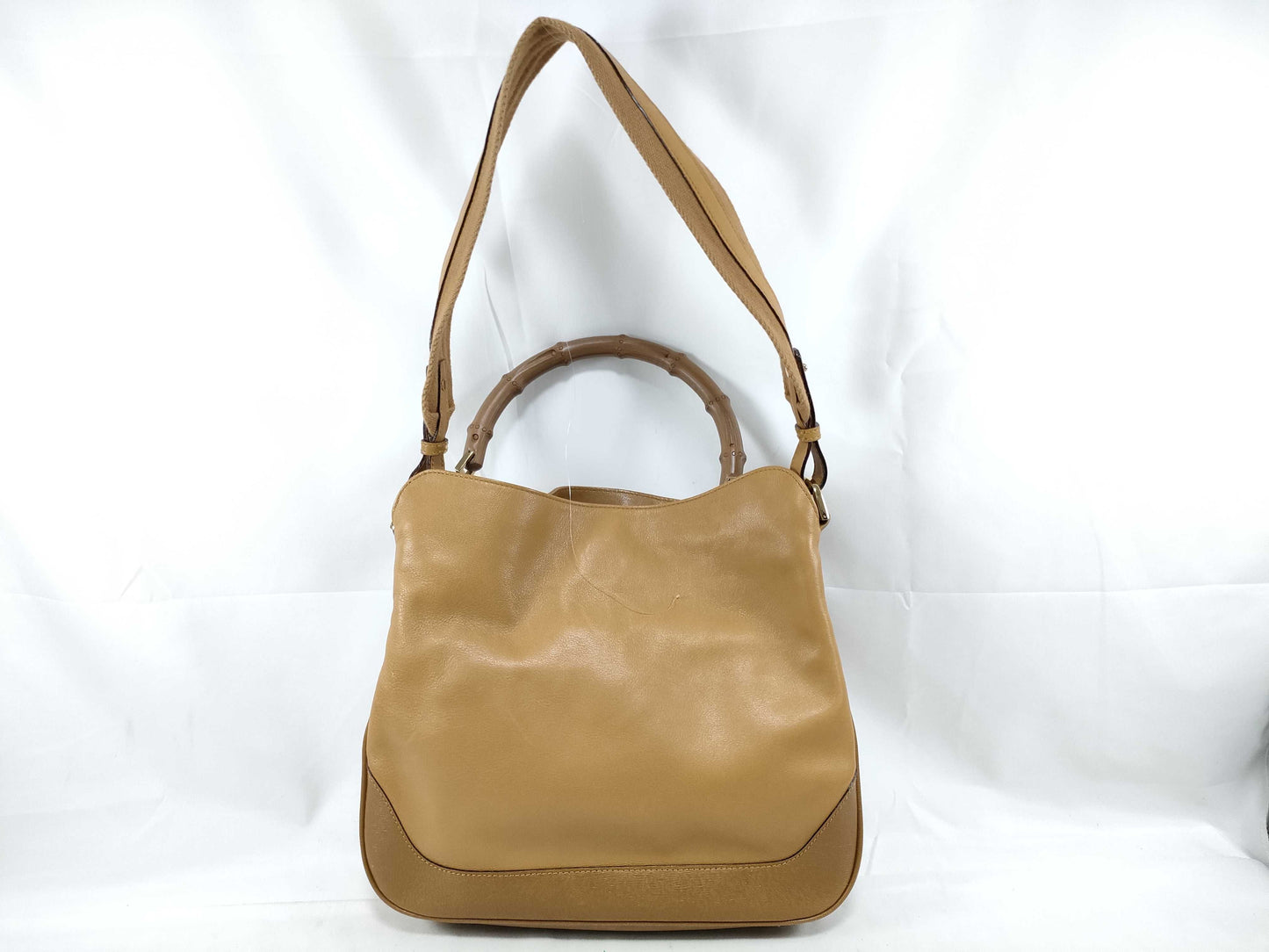 GUCCI GUCCI Gucci Bamboo 2-way Shoulder Bag Handbag Leather Handbag
