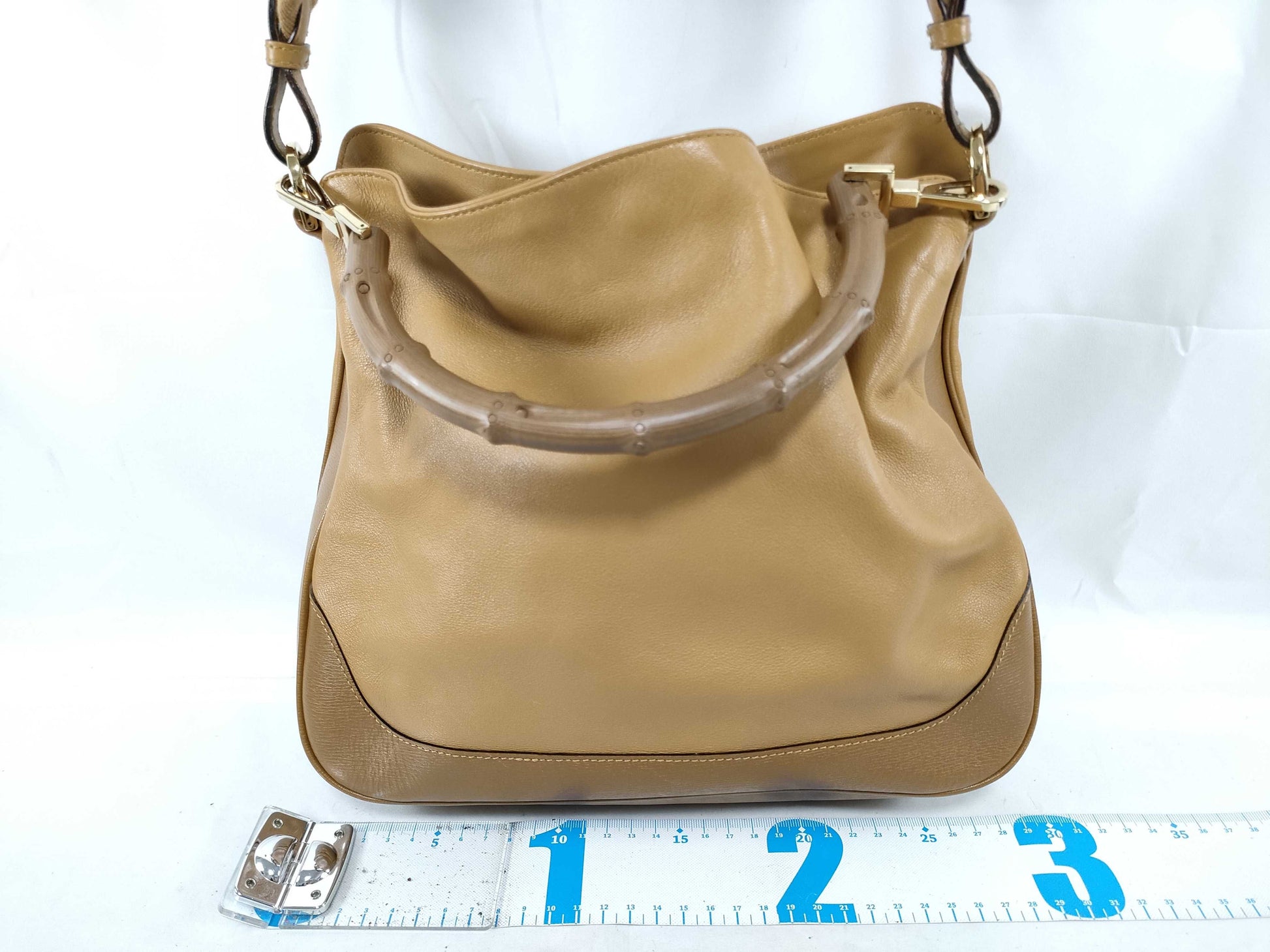 GUCCI GUCCI Gucci Bamboo 2-way Shoulder Bag Handbag Leather Handbag