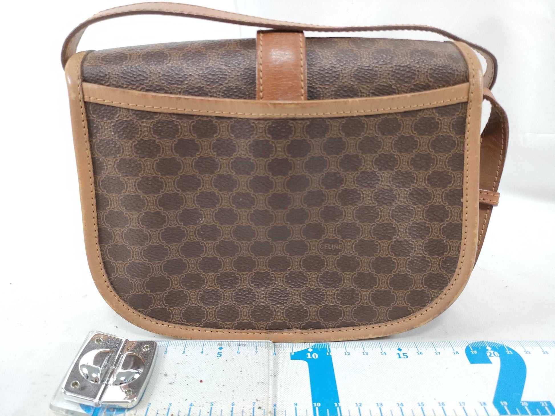 CELINE Macadam Shoulder Bag