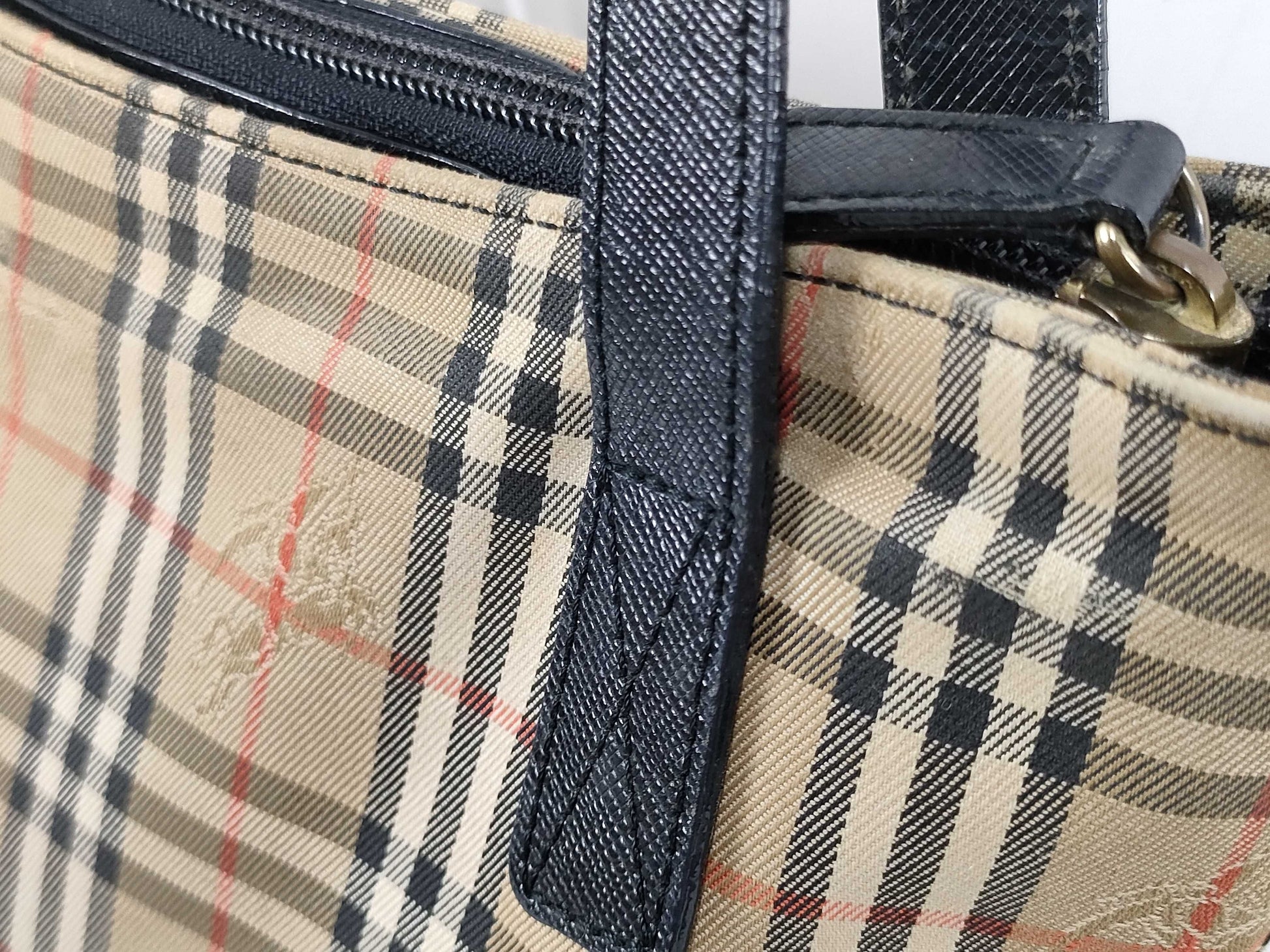BURBERRY Nova Check Tote Bag Handbag Tote Bag
