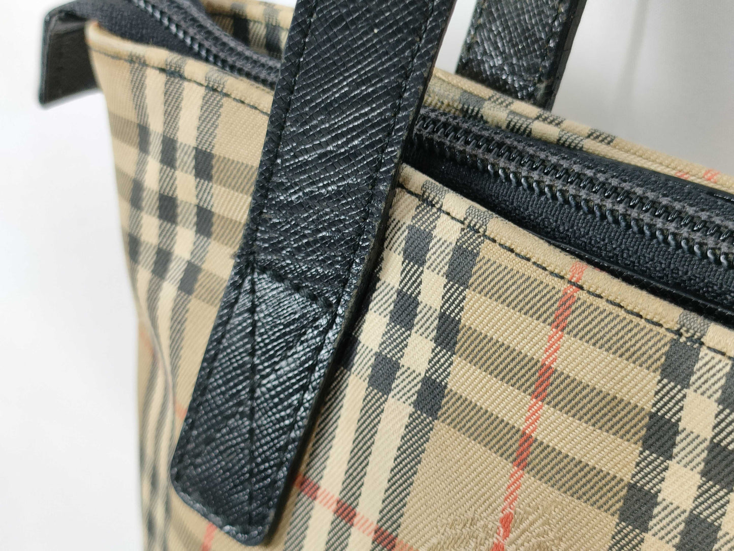 BURBERRY Nova Check Tote Bag Handbag Tote Bag