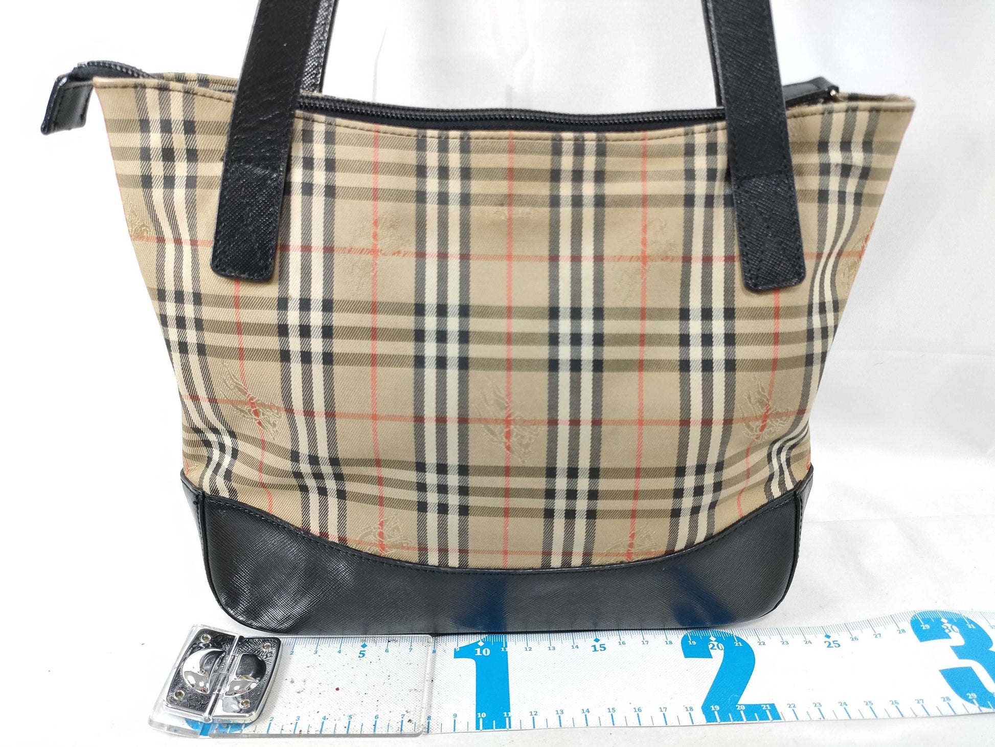 BURBERRY Nova Check Tote Bag Handbag Tote Bag