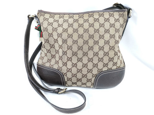 GUCCI GUCCI Gucci GG Canvas Sherry Line Shoulder Bag Ribbon Shoulder Bag