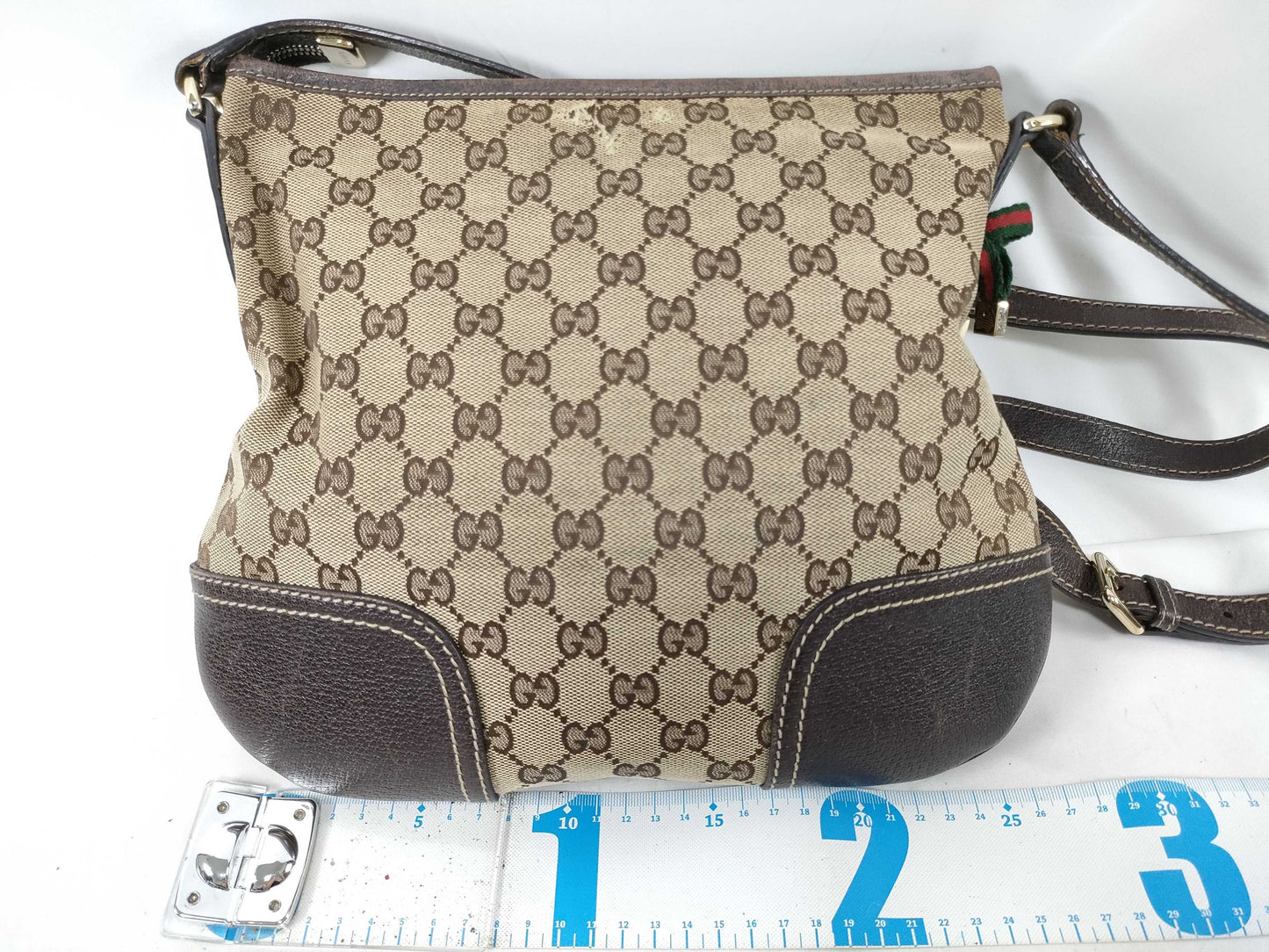 GUCCI GUCCI Gucci GG Canvas Sherry Line Shoulder Bag Ribbon Shoulder Bag