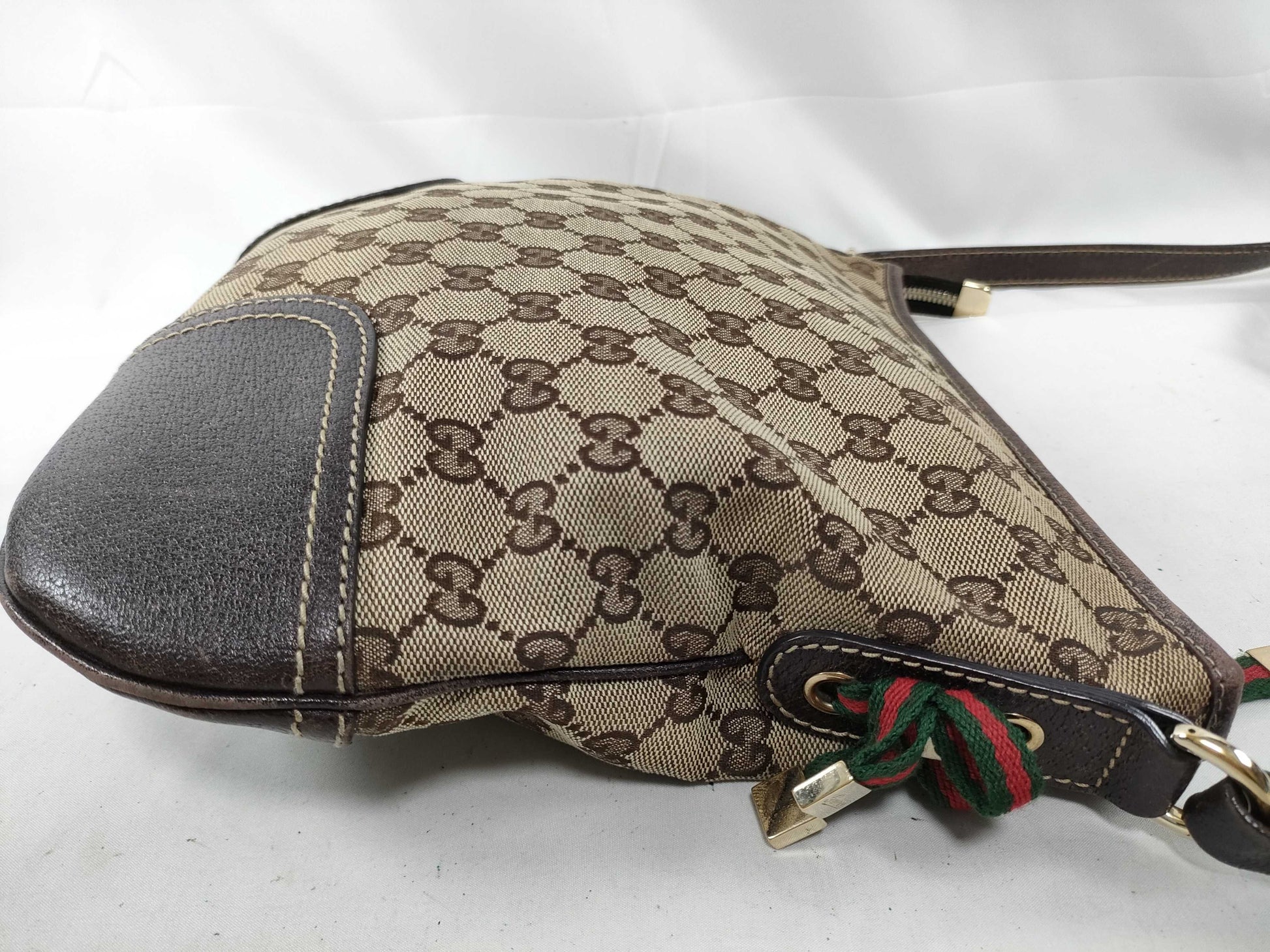 GUCCI GUCCI Gucci GG Canvas Sherry Line Shoulder Bag Ribbon Shoulder Bag