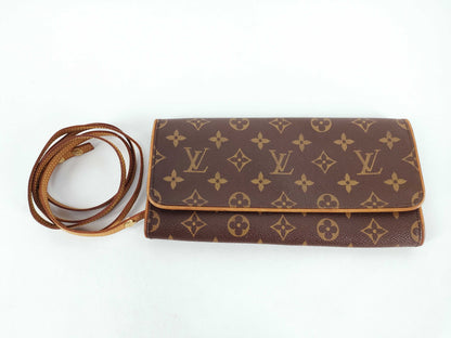 LOUIS VUITTON Monogram Pochette Twin Shoulder Bag