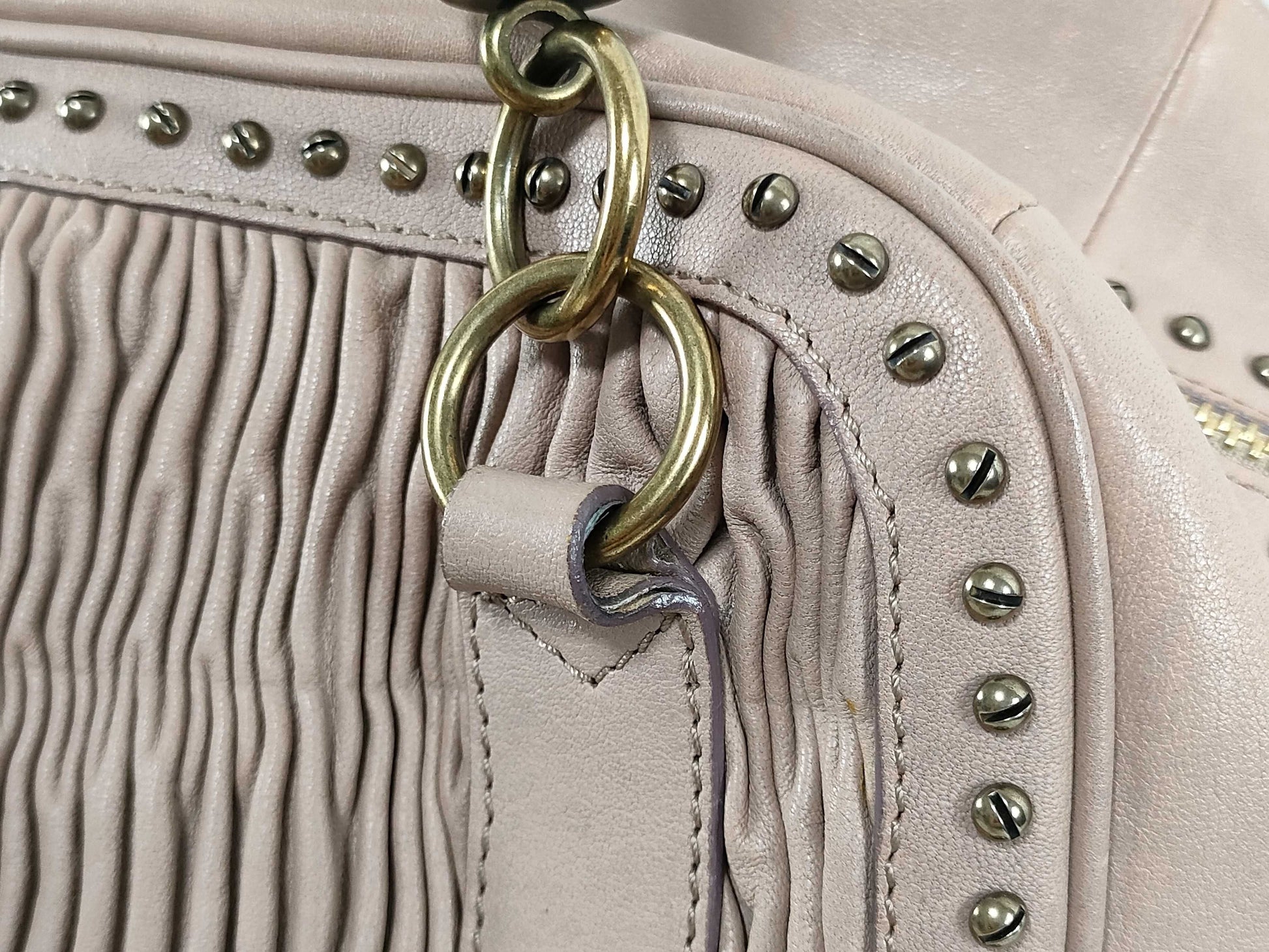 BURBERRY Tote Bag with Gathered Studs and Handbag