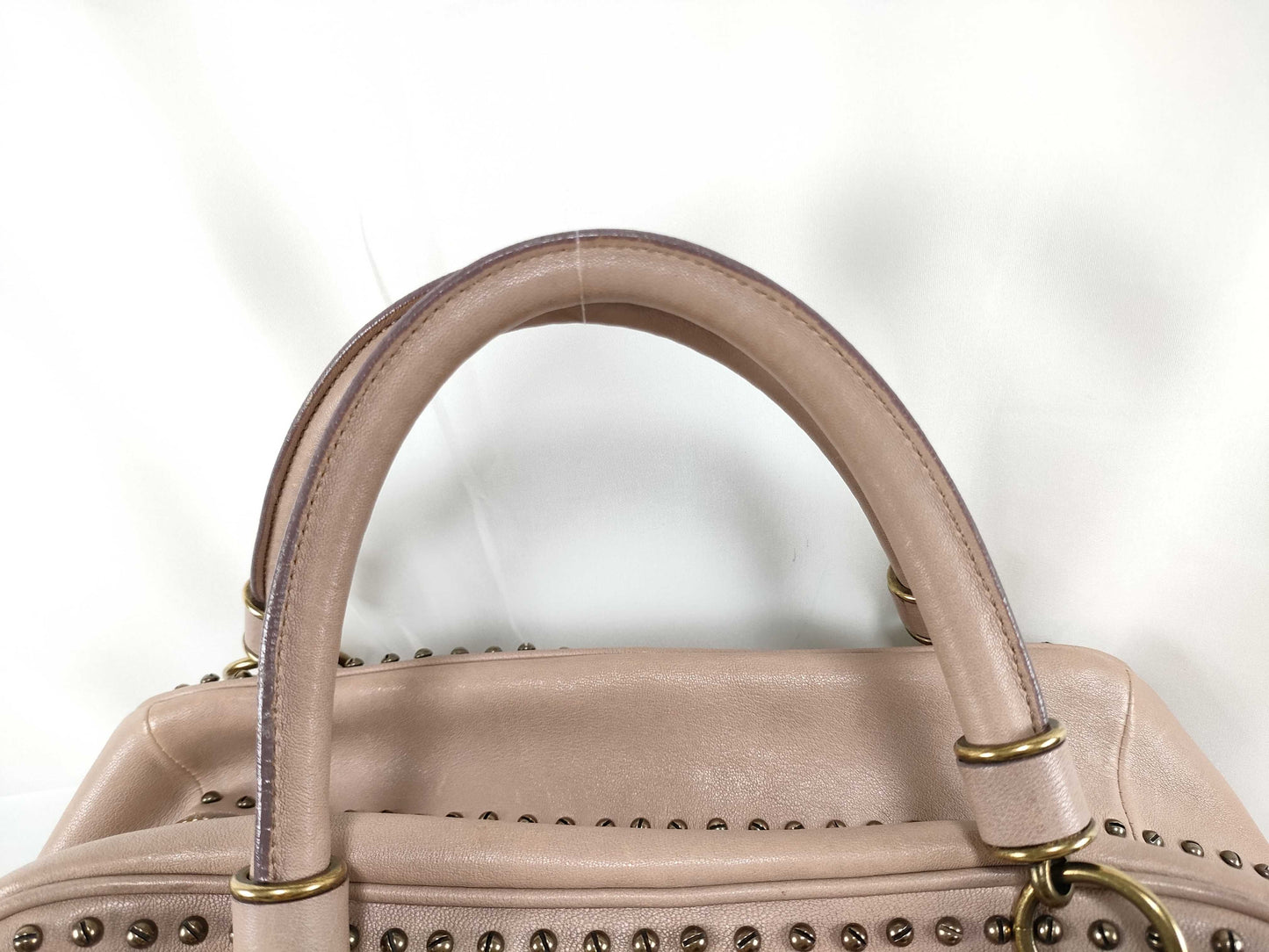 BURBERRY Tote Bag with Gathered Studs and Handbag