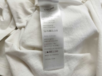 CELINE Current T-shirt Triomphe Logo Two-tone Classic T-shirt