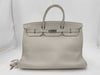 HERMES Birkin 40 Togo Pearl Gray with Silver Hardware, Handbag