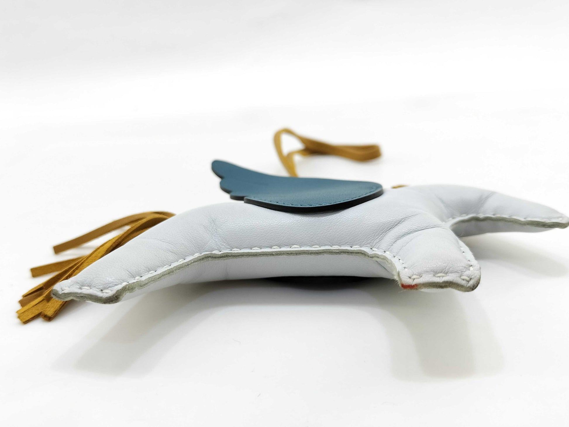 HERMES Rodeo Pegasus MM Blue Brume x Sesame x Vert Bosphore Z Stamp Charm