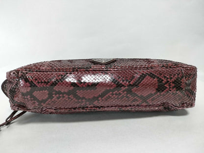 PRADA Prada Python Triangle Logo Bag Handbag