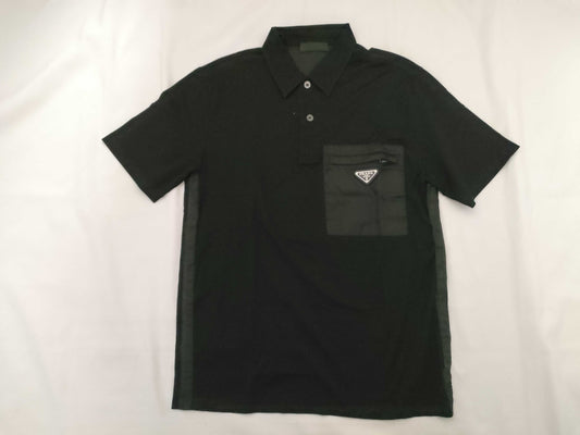 PRADA Triangle Logo Polo Shirt Tops