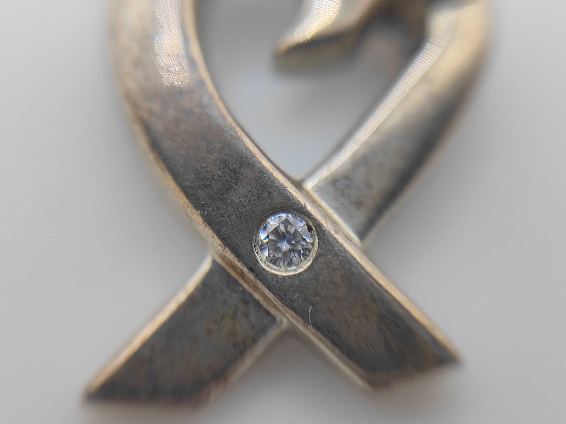 Tiffany & Co. Tiffany SV925 Loving Heart NC 1P Diamond Necklace