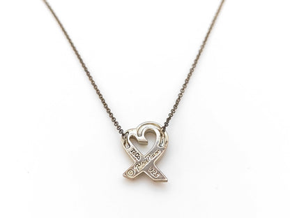 Tiffany & Co. Tiffany SV925 Loving Heart NC 1P Diamond Necklace
