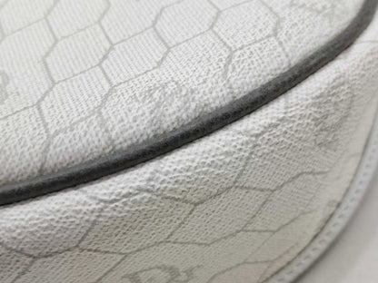 Dior Honeycomb Shoulder Pouch White Shoulder Bag