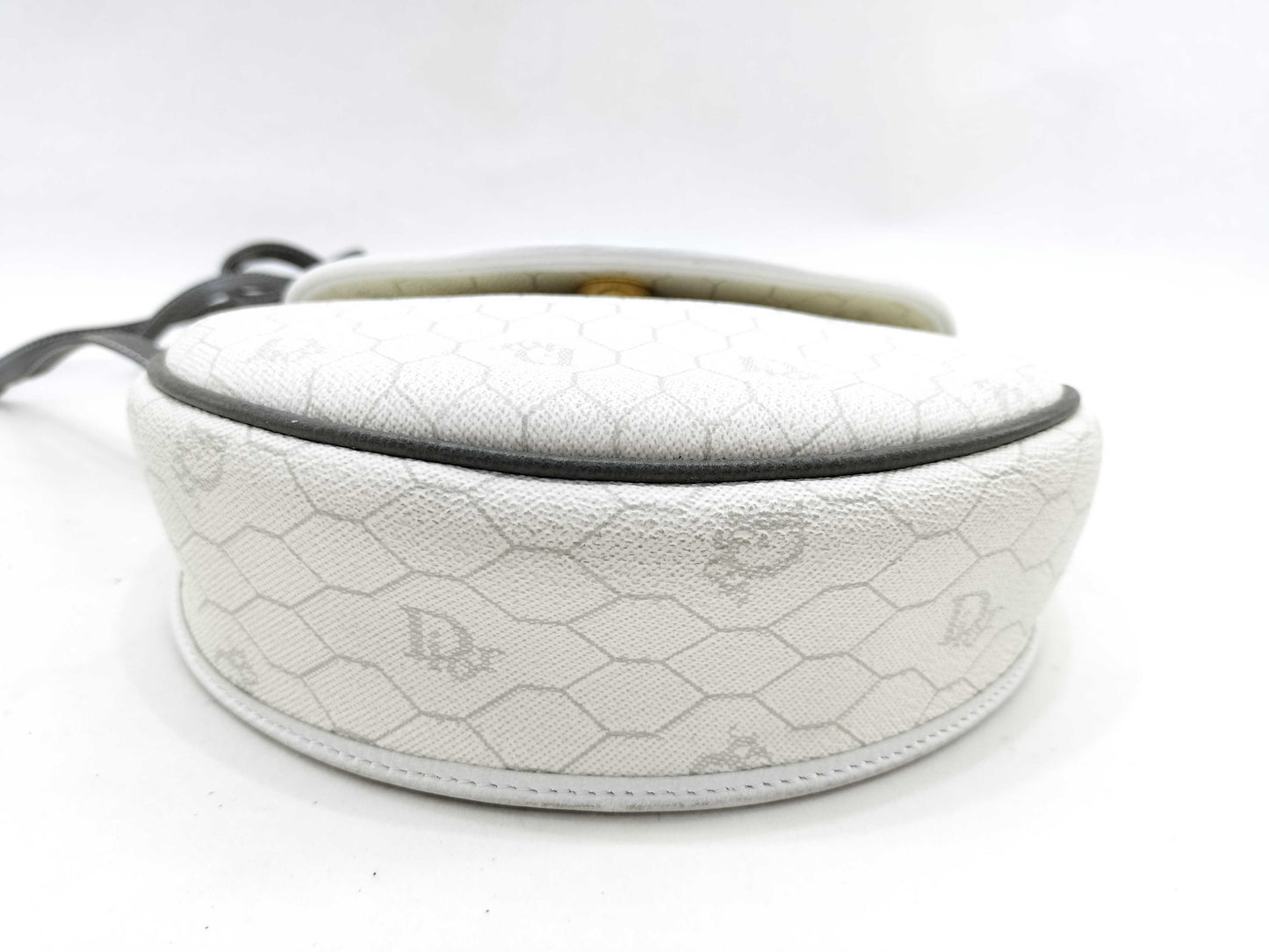 Dior Honeycomb Shoulder Pouch White Shoulder Bag