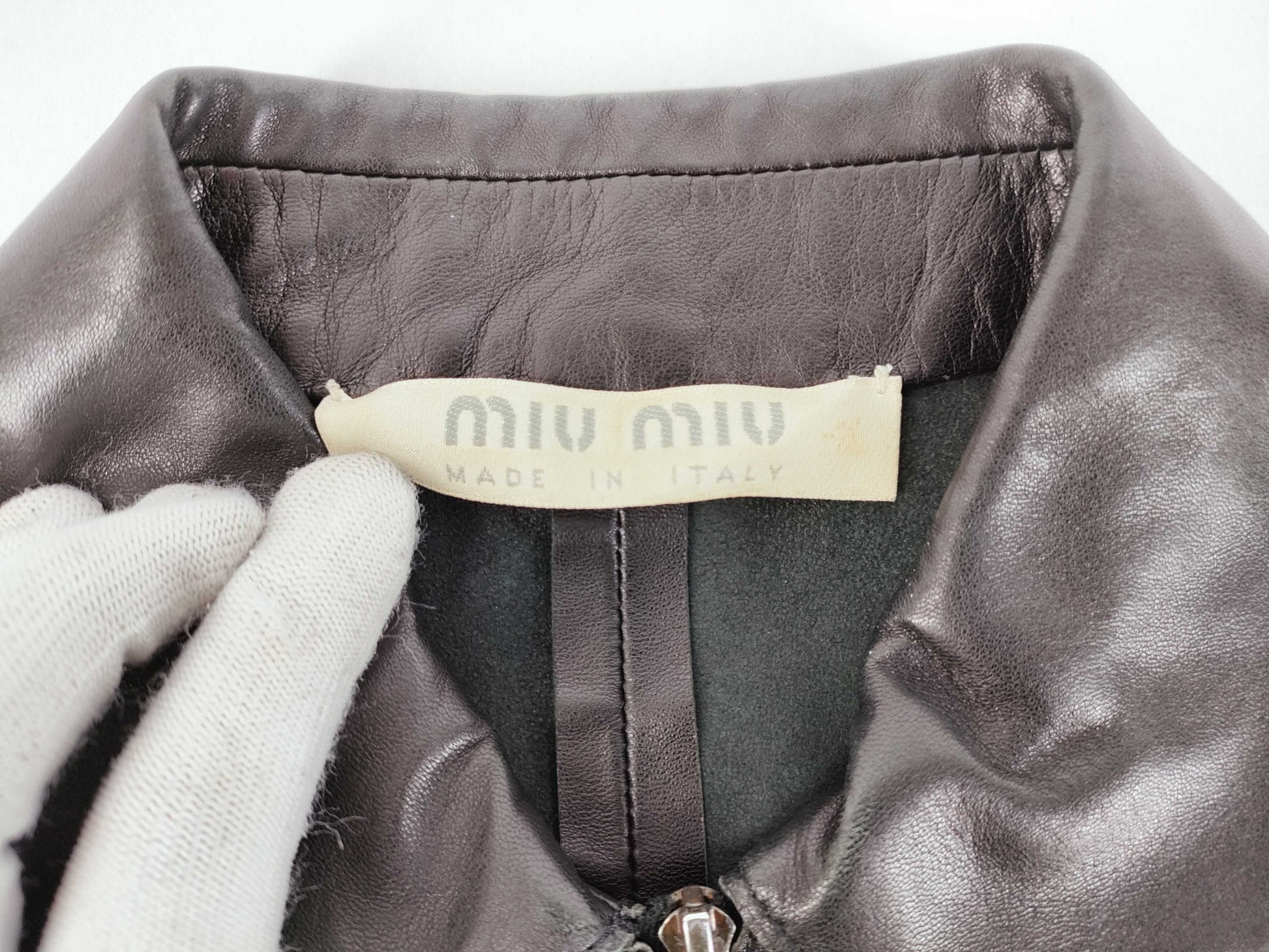 Miu Miu Leather Jacket Jacket