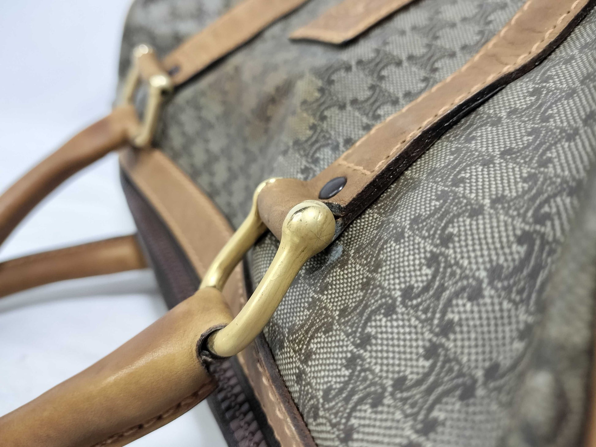 CELINE Macadam Bag Handbag Boston Handbag