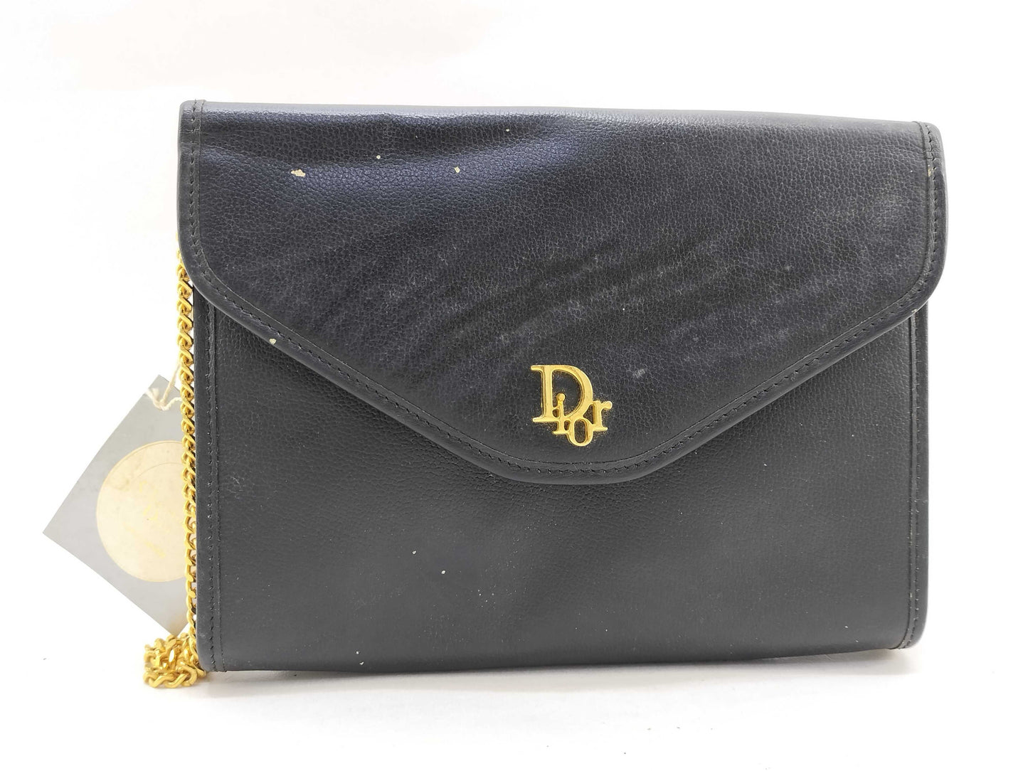 Dior Christian Dior/Chain Shoulder Bag/Vintage/Leather Shoulder Bag