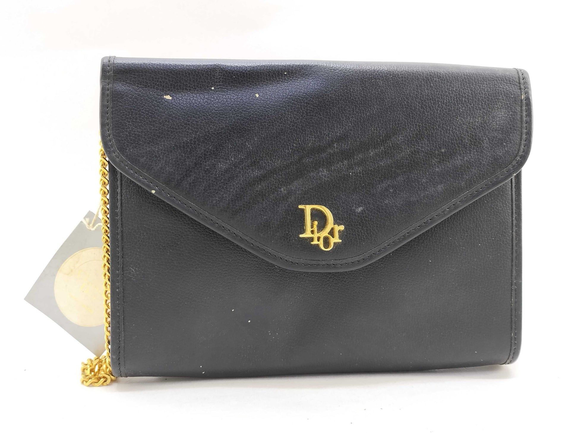 Dior Christian Dior/Chain Shoulder Bag/Vintage/Leather Shoulder Bag