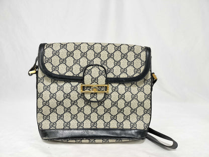 GUCCI GG Supreme Old Horsebit Shoulder Bag