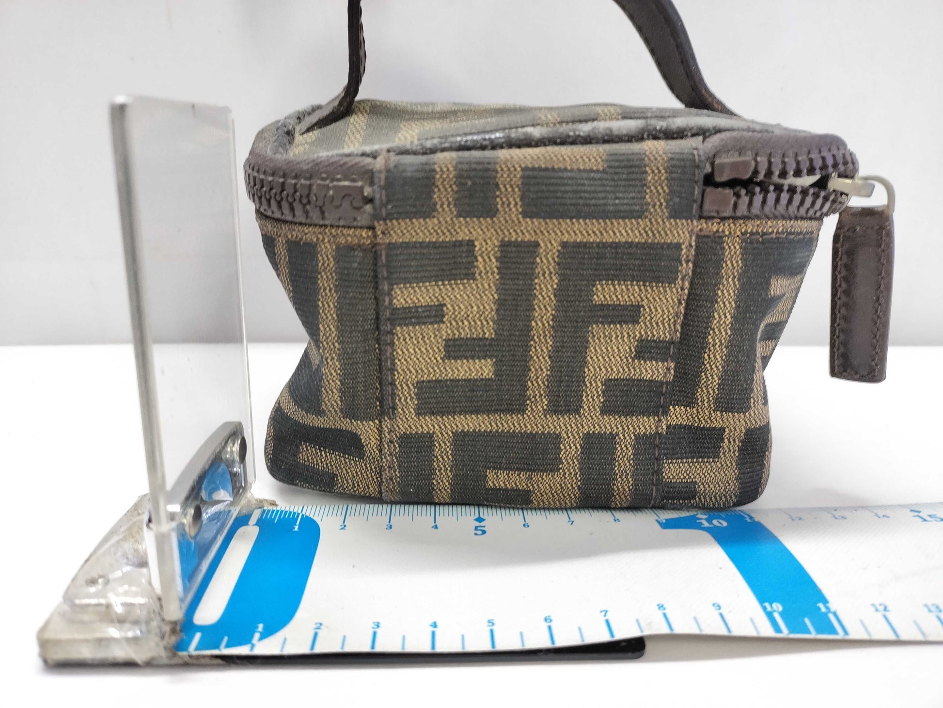 FENDI Zucca pattern vanity pouch vanity bag pouch