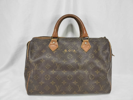 LOUIS VUITTON Monogram Speedy 30 USA Handbag