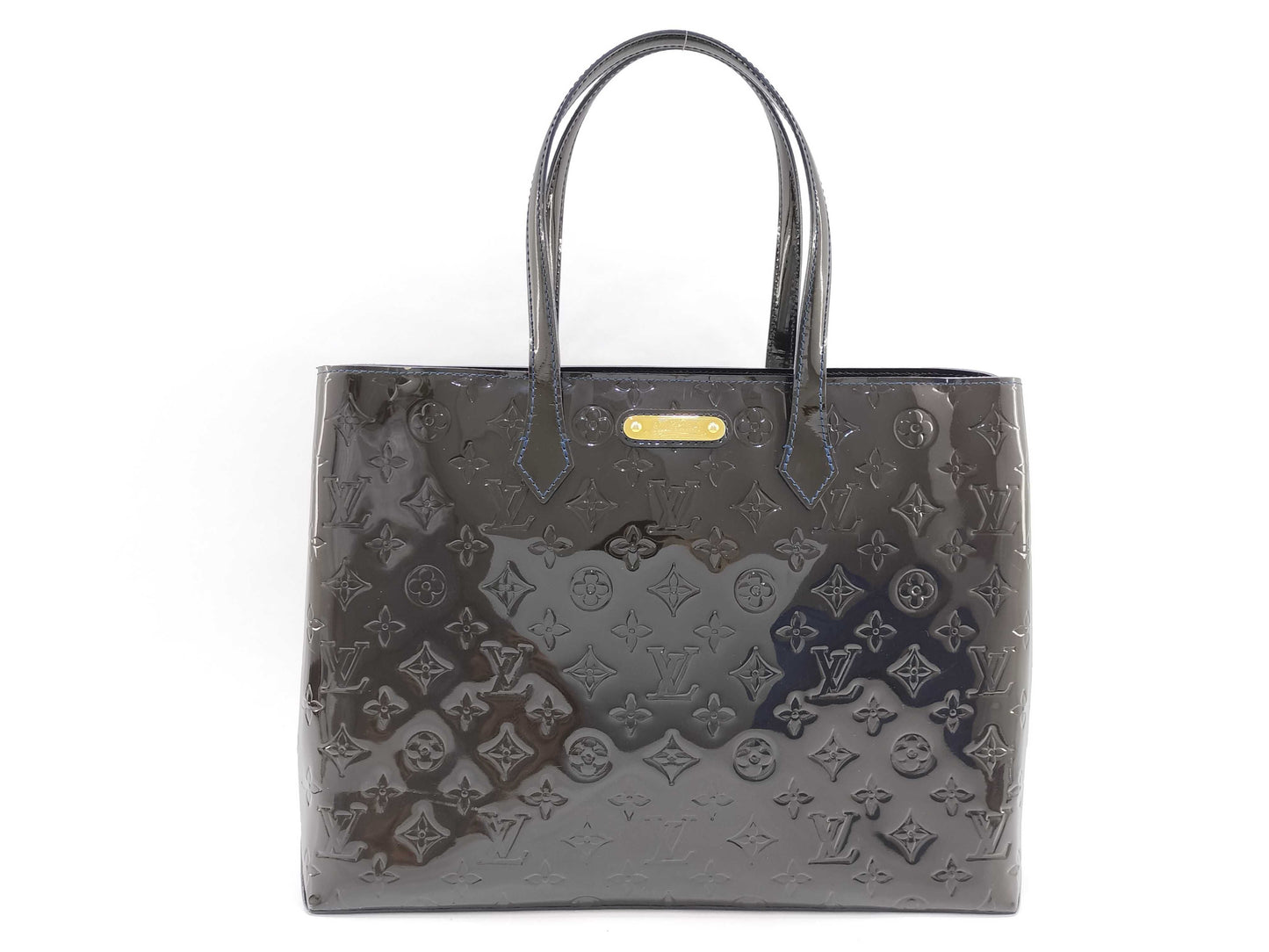 LOUIS VUITTON Vernis Wilshire MM M91645 Handbag Tote Bag